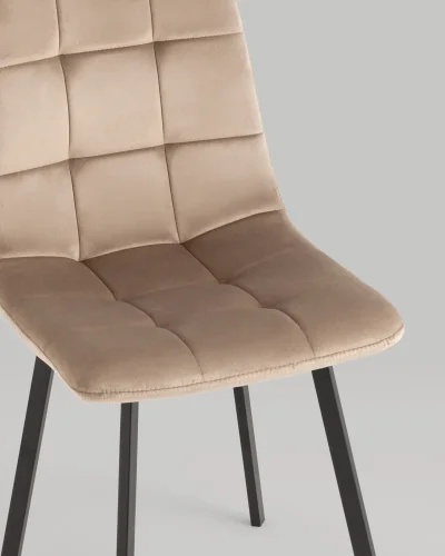 Стул Chilly, велюр мокка (набор 2шт) УТ000039335 Stool Group, коричневый/велюр, ножки/металл/, размеры - *860***460*560 фото 6