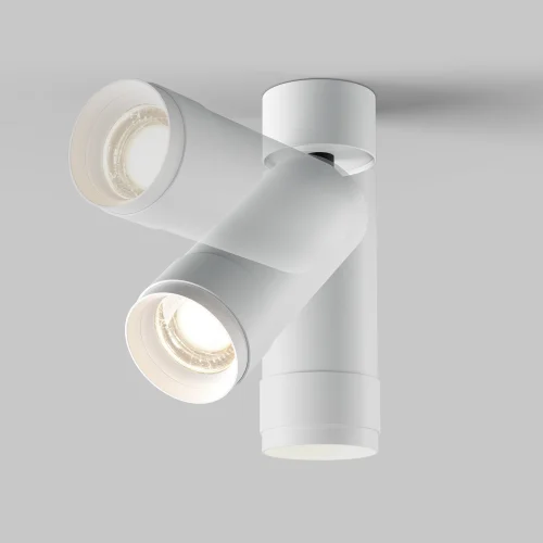 Светильник накладной LED Focus Zoom C055CL-L12W4K-Z-W Maytoni белый на 1 лампу, основание белое в стиле хай-тек современный круглый фото 5