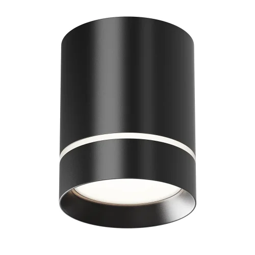 Светильник накладной LED Orlo C085CL-9W4K-B Maytoni чёрный 1 лампа, основание чёрное в стиле современный хай-тек круглый фото 2