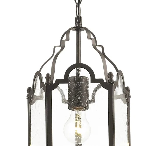 Светильник подвесной Mirum 1954-1P Favourite прозрачный 1 лампа, основание коричневое в стиле кантри  фото 4