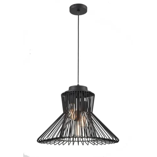 Светильник подвесной Alberto 441 VL5032P03 Vele Luce чёрный на 3 лампы, основание чёрное в стиле современный фото 3