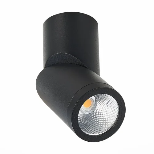 Светильник накладной LED St650 ST650.442.10 ST-Luce чёрный 1 лампа, основание чёрное в стиле хай-тек круглый фото 2