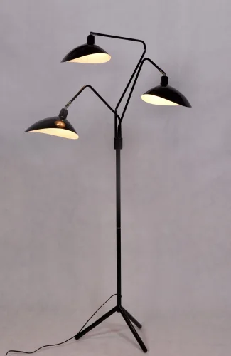 Торшер Adarrio LDF 511-3 BK Lumina Deco  чёрный 3 лампы, основание чёрное в стиле современный
 фото 6
