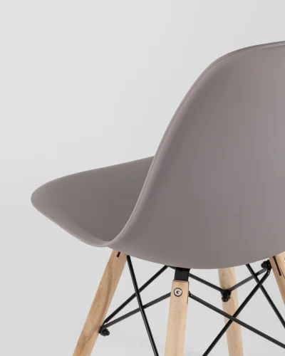 Стул EAMES, темно-серый 4шт. (набор) УТ000037612 Stool Group, /, ножки/массив бука/бежевый, размеры - *815***460*530 фото 5