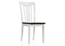 Деревянный стул Lira butter white 1586 Woodville, чёрный/, ножки/дерево/белый, размеры - ****430*530