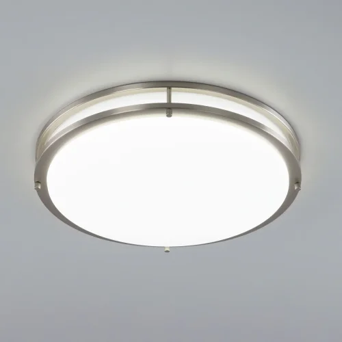Светильник потолочный LED Бостон CL709501N Citilux белый 1 лампа, основание матовое хром в стиле современный 