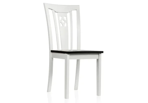 Деревянный стул Lira butter white 1586 Woodville, чёрный/, ножки/дерево/белый, размеры - ****430*530