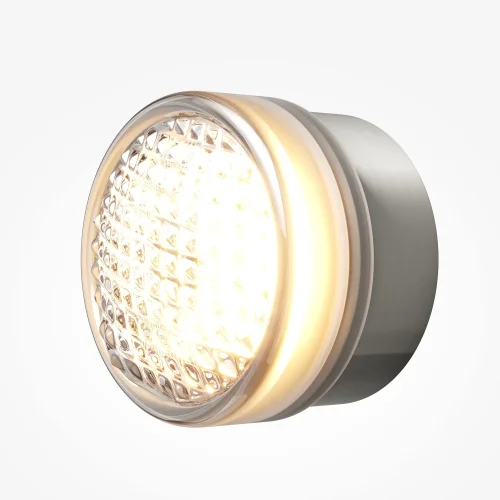 Бра LED MOD493WL-L6PTK Olo Maytoni прозрачный на 1 лампу, основание платина в стиле современный минимализм фото 2 Бра LED MOD493WL-L6PTK Olo Maytoni прозрачный на 1 лампу, основание платина в стиле современный минимализм фото 2