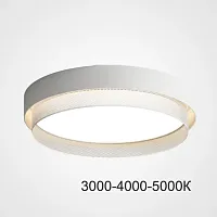 Светильник потолочный MALIA D45 White Трехцветный свет 223846-23 ImperiumLoft белый на 1 лампу, основание белое в стиле скандинавский минимализм современный 