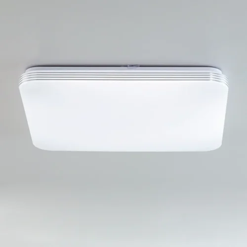 Светильник потолочный LED с пультом Симпла CL714K680G Citilux белый 1 лампа, основание белое в стиле современный квадраты