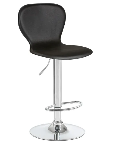 Стул барный набор 2 шт. SET-2 2640-LM ELISA, цвет сиденья черный, цвет основания хром Dobrin, /экокожа, ножки/металл/хром, размеры - 860*1070***390*480 фото 2 Стул барный набор 2 шт. SET-2 2640-LM ELISA, цвет сиденья черный, цвет основания хром Dobrin, /экокожа, ножки/металл/хром, размеры - 860*1070***390*480 фото 2