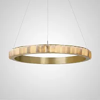 Люстра подвесная MONSINE D80 Brass 196991-23 ImperiumLoft коричневая на 1 лампу, основание латунь в стиле современный 