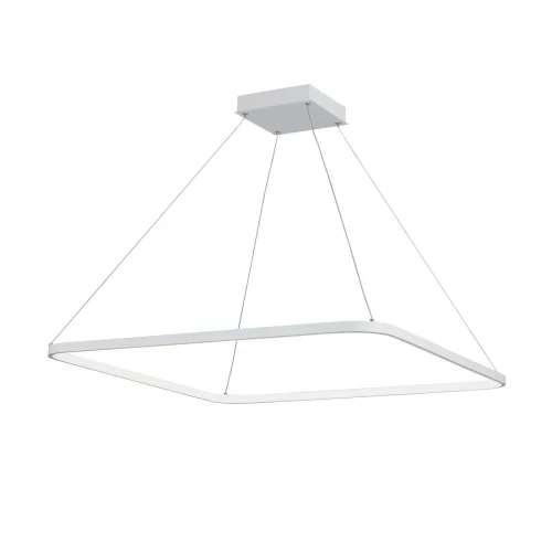 Светильник подвесной V4661-0/1S Vitaluce без плафона на 1 лампу, основание белое в стиле хай-тек квадраты
