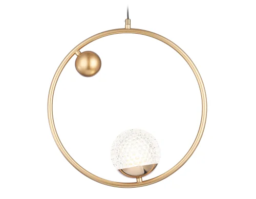 Светильник подвесной TR5428 Ambrella light прозрачный 1 лампа, основание золотое в стиле современный шар фото 5