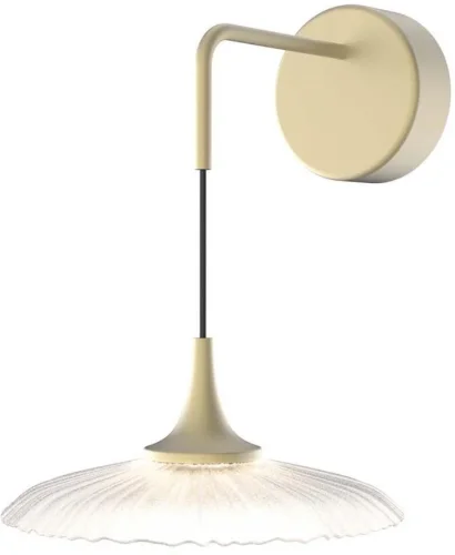 Бра LED Wilet 4657-1W Favourite прозрачный на 1 лампу, основание золотое в стиле современный 