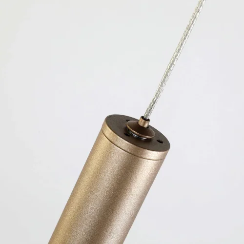Светильник подвесной LED Tibia 2217-1P Favourite прозрачный 1 лампа, основание золотое в стиле модерн трубочки фото 3