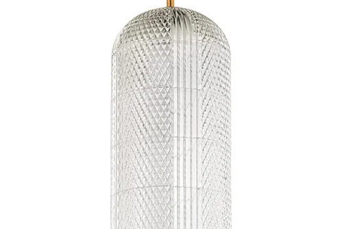 Светильник подвесной LED Candels L 1.P4 G Arti Lampadari прозрачный 1 лампа, основание золотое в стиле современный  фото 2