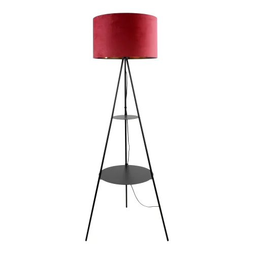 Торшер Levy LSP-0668 Lussole на треноге красный 1 лампа, основание чёрное в стиле современный кантри
