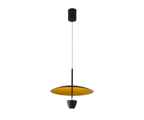 Светильник подвесной LED Синди 08466-35,19(33) Kink Light чёрный на 1 лампу, основание чёрное в стиле арт-деко современный отражённый свет