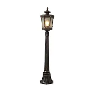 Парковый светильник Amur 4694-NW Nowodvorski уличный IP44 бронзовый 1 лампа, плафон белый в стиле классический E27