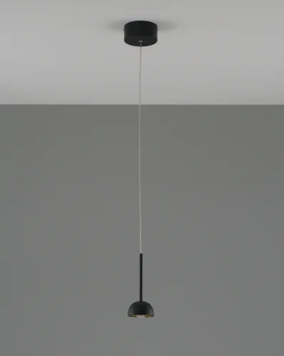 Светильник подвесной LED Fiona V10891-PL Moderli чёрный 1 лампа, основание чёрное в стиле современный  фото 2