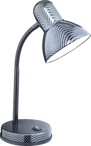 Настольная лампа  CARBON 24893 Globo серая 1 лампа, основание серое металл в стиле 10080 