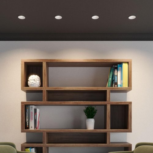 Светильник точечный LED Nova 359848 Novotech белый на 1 лампу, основание белое в стиле хай-тек круглый фото 3