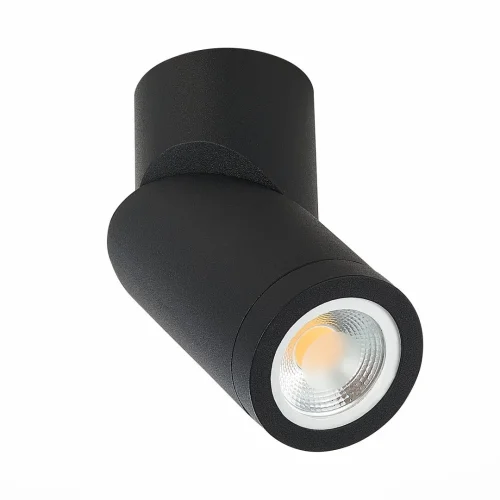 Светильник накладной St650 ST650.402.01 ST-Luce чёрный 1 лампа, основание чёрное в стиле хай-тек круглый фото 2
