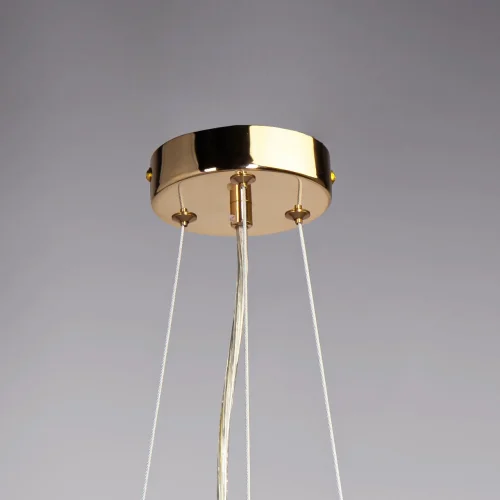 Светильник подвесной Лавиния 443010703 MW-Light янтарный 3 лампы, основание золотое в стиле классический  фото 11