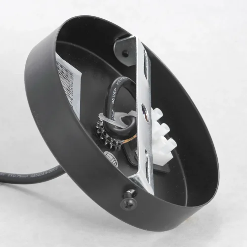Светильник подвесной Lattice GRLSP-8213 Lussole без плафона 1 лампа, основание чёрное в стиле современный  фото 5
