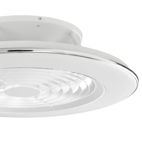 Люстра с вентилятором LED Alisio 6705 Mantra белая на 1 лампа, основание хром белое в стиле хай-тек современный  фото 4