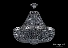 Люстра потолочная хрустальная 19281/H1/60IV Ni Bohemia Ivele Crystal прозрачная на 15 ламп, основание никель в стиле классический sp
