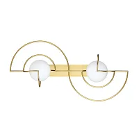 Бра ЛЕД Futurum 7195/6WL Odeon Light белый на 1 лампу, основание бронзовое в стиле хай-тек 