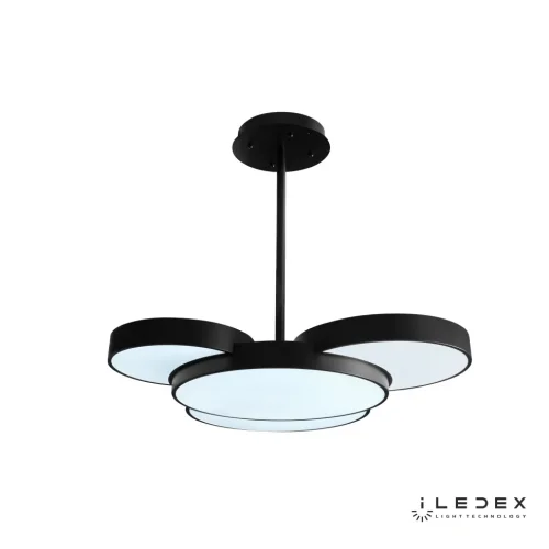 Светильник потолочный LED с пультом Demure 9127-930-D-T BK iLedex белый чёрный 1 лампа, основание чёрное в стиле современный хай-тек с пультом фото 3