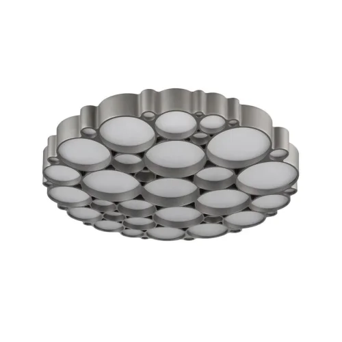 Люстра потолочная Bible VL7153L01 Vele Luce белая на 1 лампу, основание серебряное в стиле хай-тек 