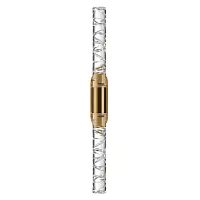 Бра Pilar 7145/10WL Odeon Light прозрачный на 1 лампу, основание бронзовое в стиле классический современный трубочки