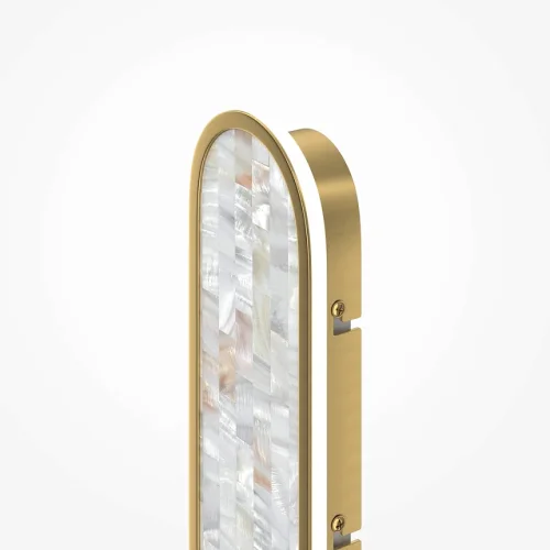 Бра LED Perlamour MOD429WL-L15BSK Maytoni белый на 1 лампу, основание латунь в стиле современный фото 3