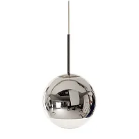 Светильник подвесной Mirror Ball D20 179991-22 ImperiumLoft прозрачный на 1 лампу, основание серебряное в стиле минимализм хай-тек лофт 