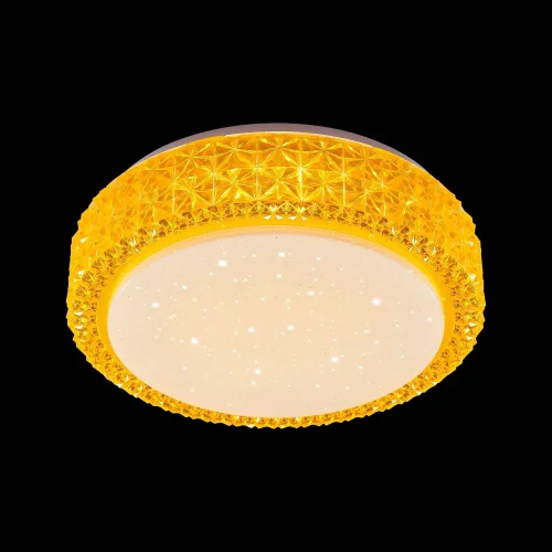Светильник потолочный LED Кристалино CL705022 Citilux жёлтый белый 1 лампа, основание белое в стиле современный  фото 2