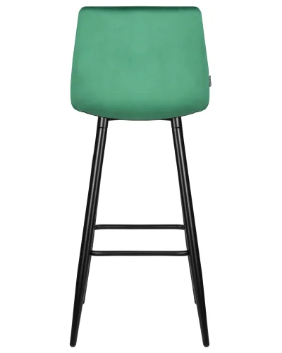 Стул барный 8078-LML NICOLE, цвет сиденья зелёный велюр (108-64), черные матовые ножки Dobrin, зелёный/велюр, ножки/металл/чёрный, размеры - *1050***430*520 фото 5
