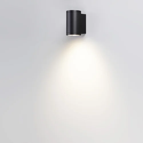 Настенный светильник LED уличный Long 7142/12WL Odeon Light уличный IP65 чёрный на 1 лампу, плафон чёрный в стиле современный хай-тек LED фото 5
