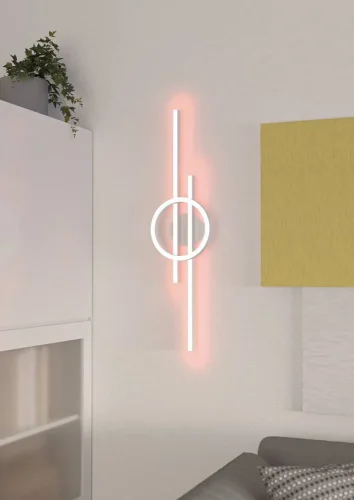 Светильник потолочный LED Amandolo 900952 Eglo белый на 1 лампу, основание белое в стиле современный хай-тек фото 2