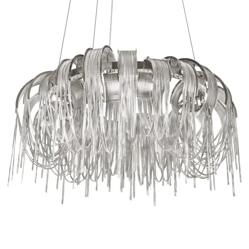 Люстра подвесная Volver 10404/800 SN LOFT IT никель на 8 ламп, основание никель в стиле арт-деко цепочки фото 7