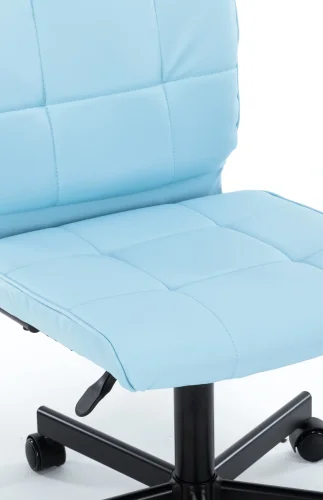 Операторское кресло EP-300 Экокожа Бирюзовый EP 300 PU Turquoise Everprof, голубой/экокожа, ножки//, размеры - 840*955***430* фото 3