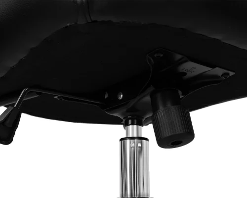 Офисное кресло для руководителя 125B-LMR SAMUEL, цвет черный Dobrin, чёрный/экокожа, ножки/металл/хром, размеры - 960*1060***640*650 фото 8