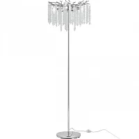 Торшер Milano-1 23141.480-1650.5.E14.A CR Arte Milano ветви прозрачный на 5 ламп, основание хром в стиле современный флористика Торшер Milano-1 23141.480-1650.5.E14.A CR Arte Milano ветви прозрачный на 5 ламп, основание хром в стиле современный флористика