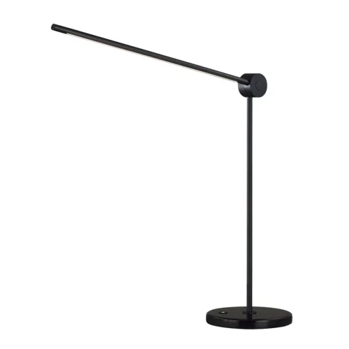 Настольная лампа офисная ЛЕД Фоден (Foden) 7101/12TLA Odeon Light чёрная на 1 лампу, основание чёрное мрамор металл в стиле минимализм хай-тек фото 3 Настольная лампа офисная ЛЕД Фоден (Foden) 7101/12TLA Odeon Light чёрная на 1 лампу, основание чёрное мрамор металл в стиле минимализм хай-тек фото 3