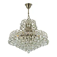 Люстра хрустальная подвесная Alanno E 1.5.50.100 N Arti Lampadari прозрачная на 8 ламп, основание золотое в стиле классический Люстра хрустальная подвесная Alanno E 1.5.50.100 N Arti Lampadari прозрачная на 8 ламп, основание золотое в стиле классический
