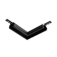Коннектор угловой для круглого низкопрофильного шинопровода Magnetic track system Exility TRAM034CL-R-41B Maytoni чёрный в стиле хай-тек современный для светильников серии Magnetic track system Exility exility тонкая магнитная
