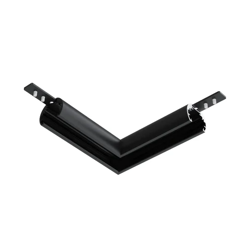 Коннектор угловой для круглого низкопрофильного шинопровода Magnetic track system Exility TRAM034CL-R-41B Maytoni чёрный в стиле хай-тек современный для светильников серии Magnetic track system Exility exility тонкая магнитная